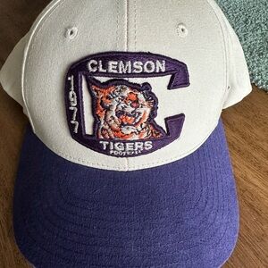 Zephyr Cream and Purple Clemson Tigers Hat